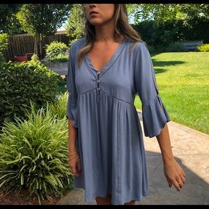 Blue Staccato dress